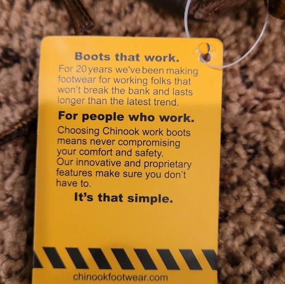 Chinook Mens Worker Suede Boot Size 8 - Picture 3 of 5